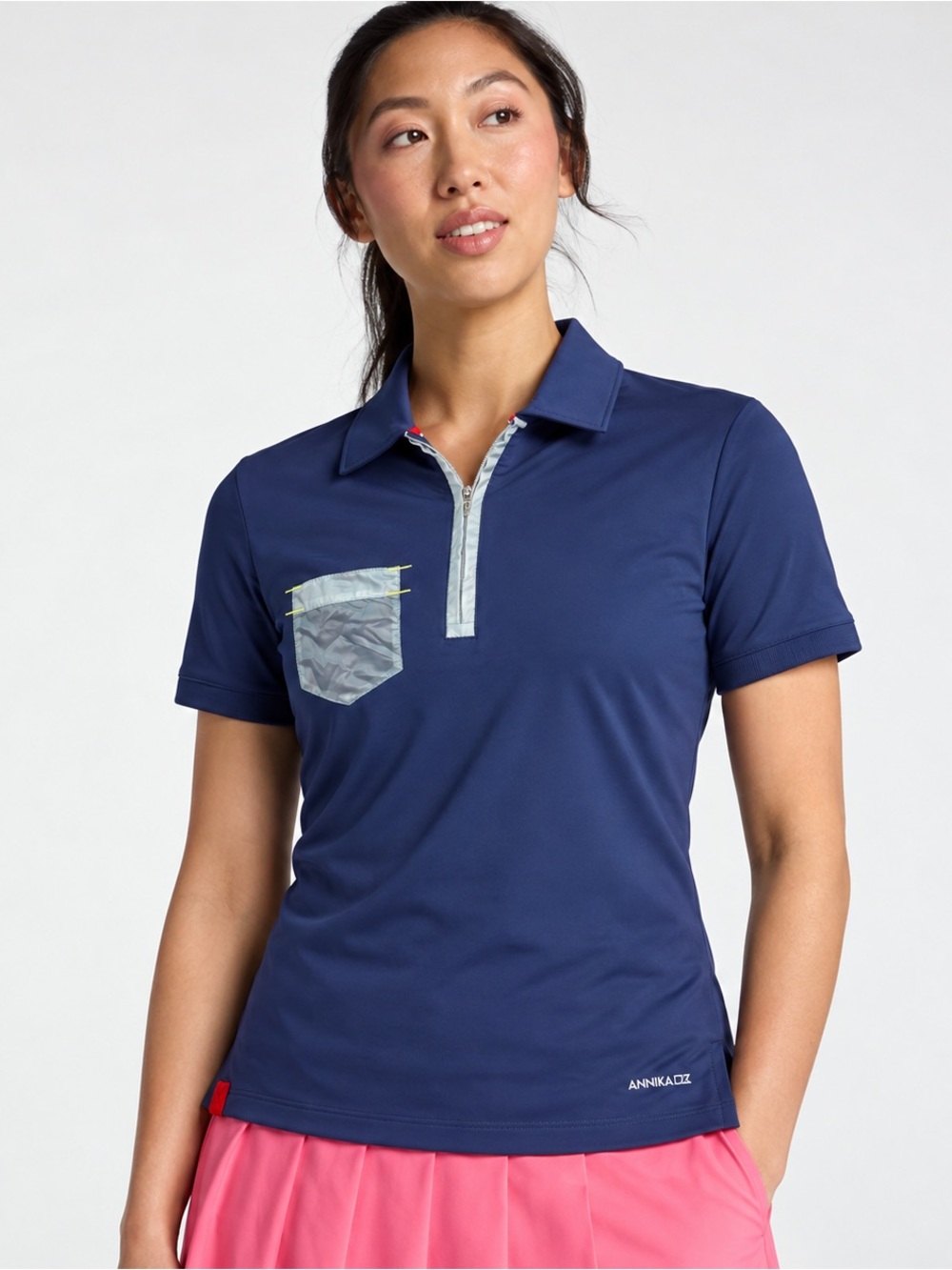 NWT Cutter & Buck Annika Polo Short Sleeve Small Women's Blue New!